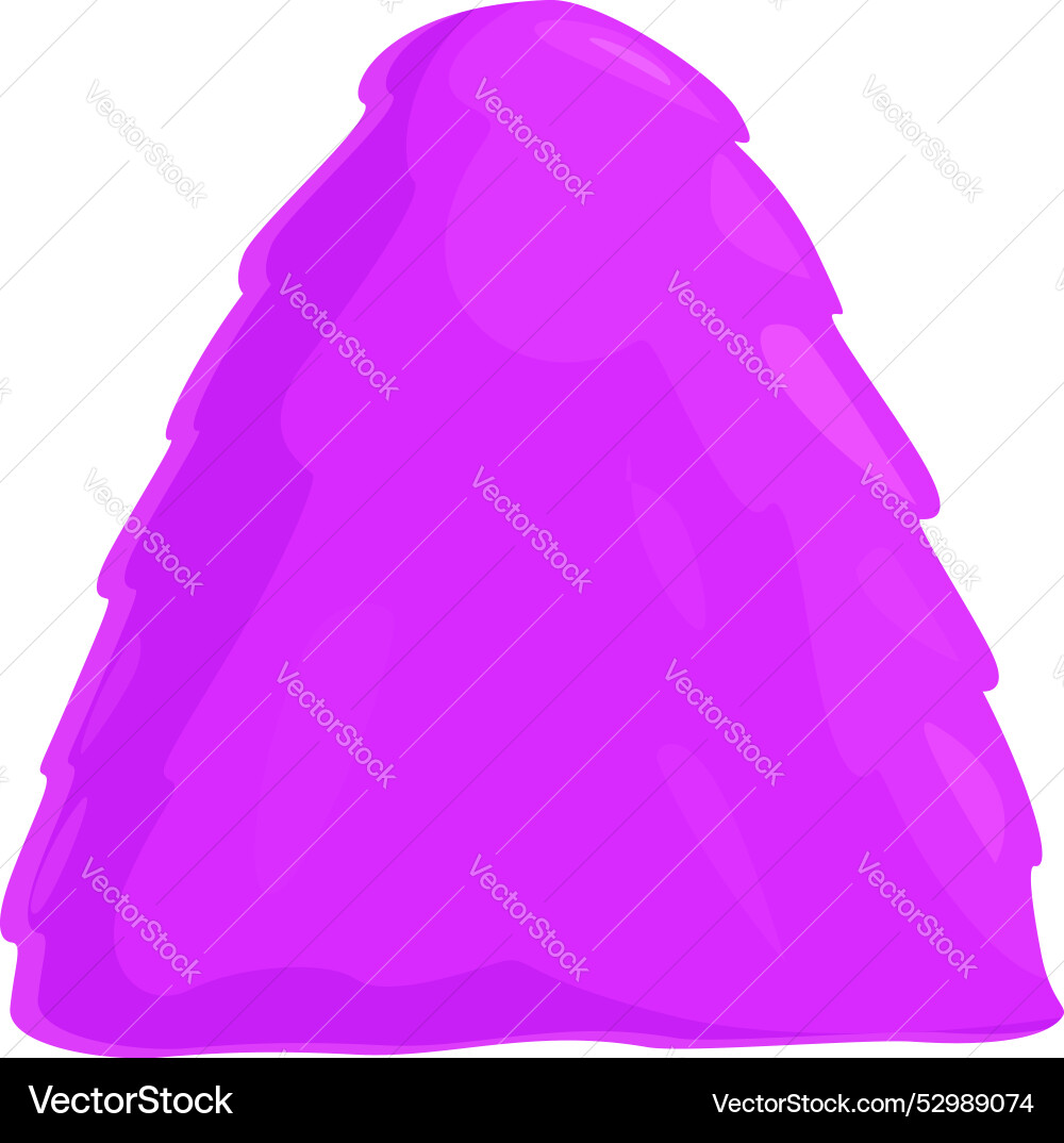 Purple slime dripping down creating gooey texture vector image