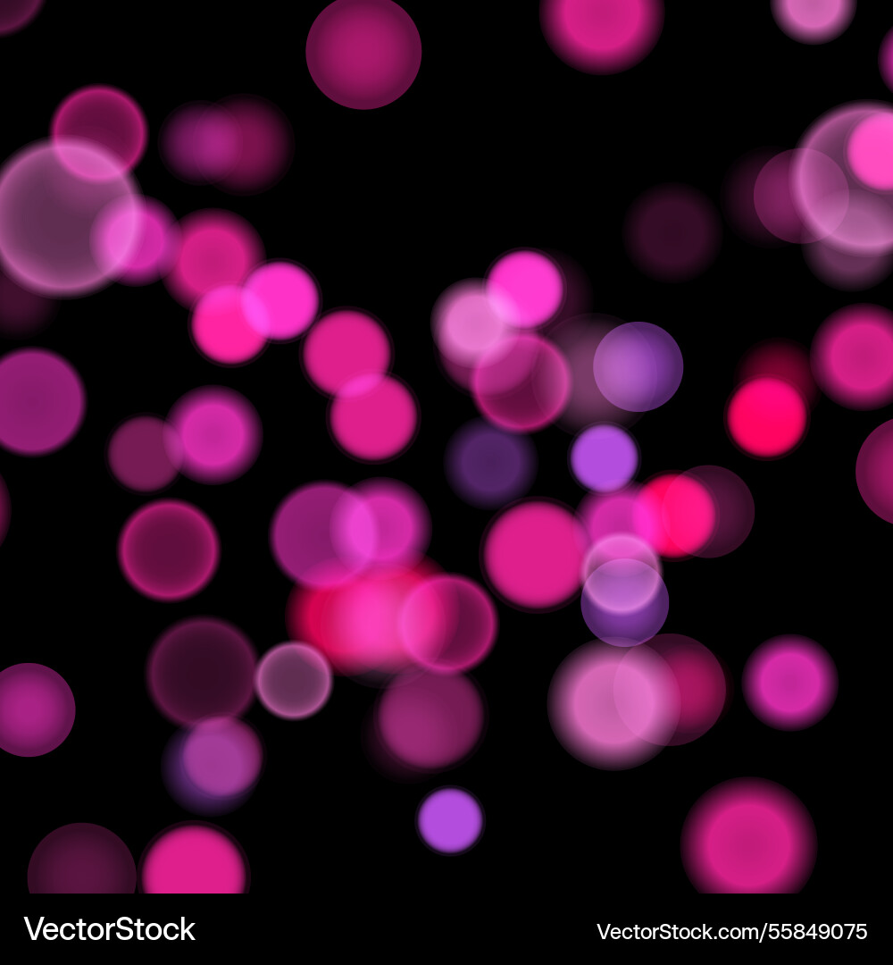 Abstract color shining bokeh isolated Vector Image
