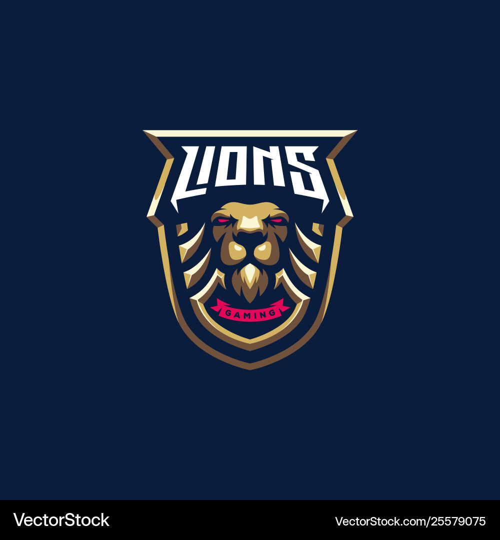 Lion logo design Lion logo design vector image