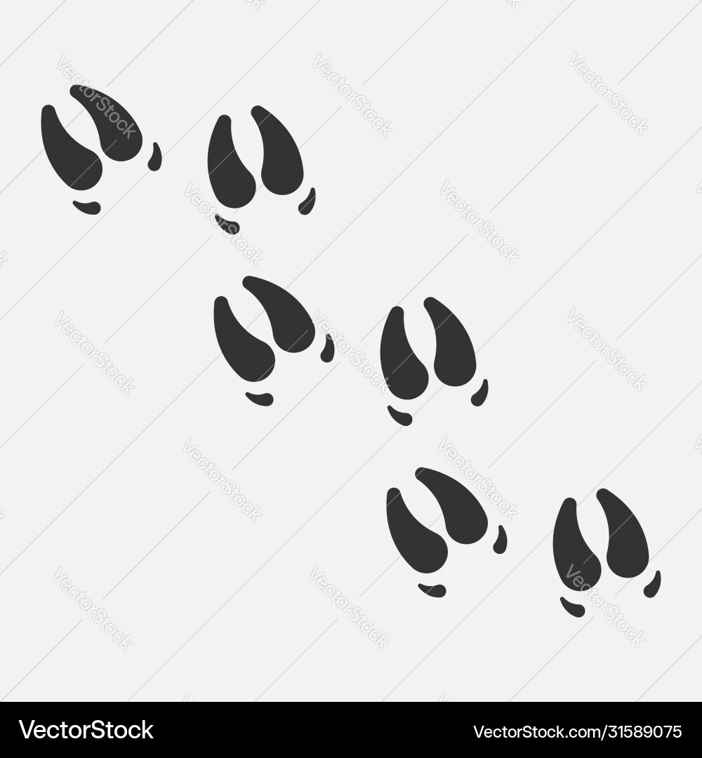 Pig-Schritt-Icon-Paw isoliert auf weiß Pig-Schritt-Icon-Paw isoliert auf weiß vektorbild
