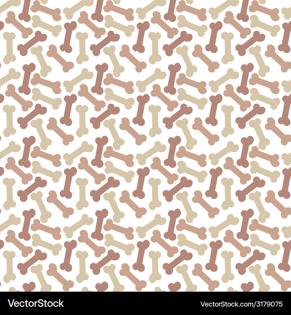 Seamless pattern with bone Vector Image