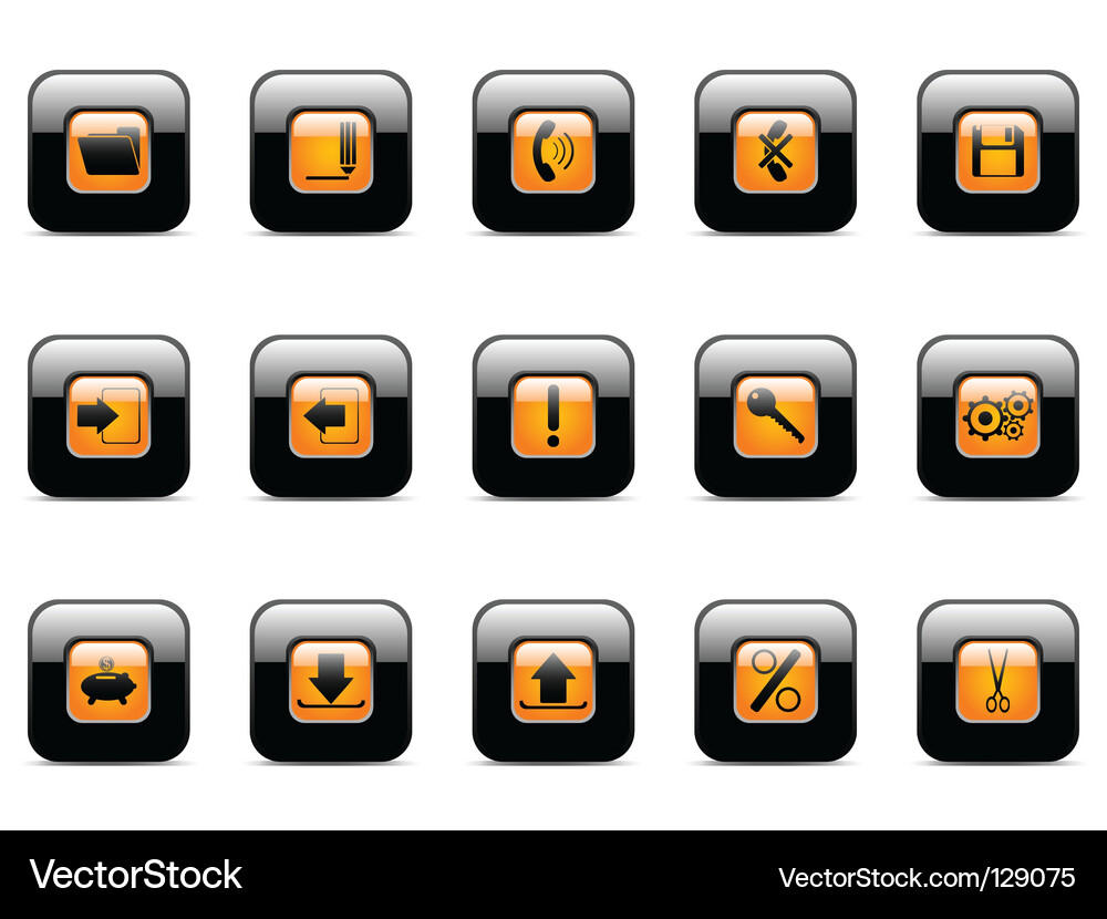 Set of web buttons Vector Image