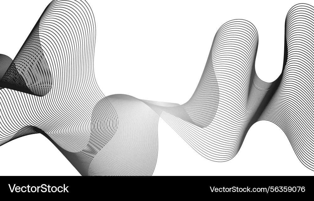 Abstract backdrop with grey wave gradient lines Abstract backdrop with grey wave gradient lines Vector Image