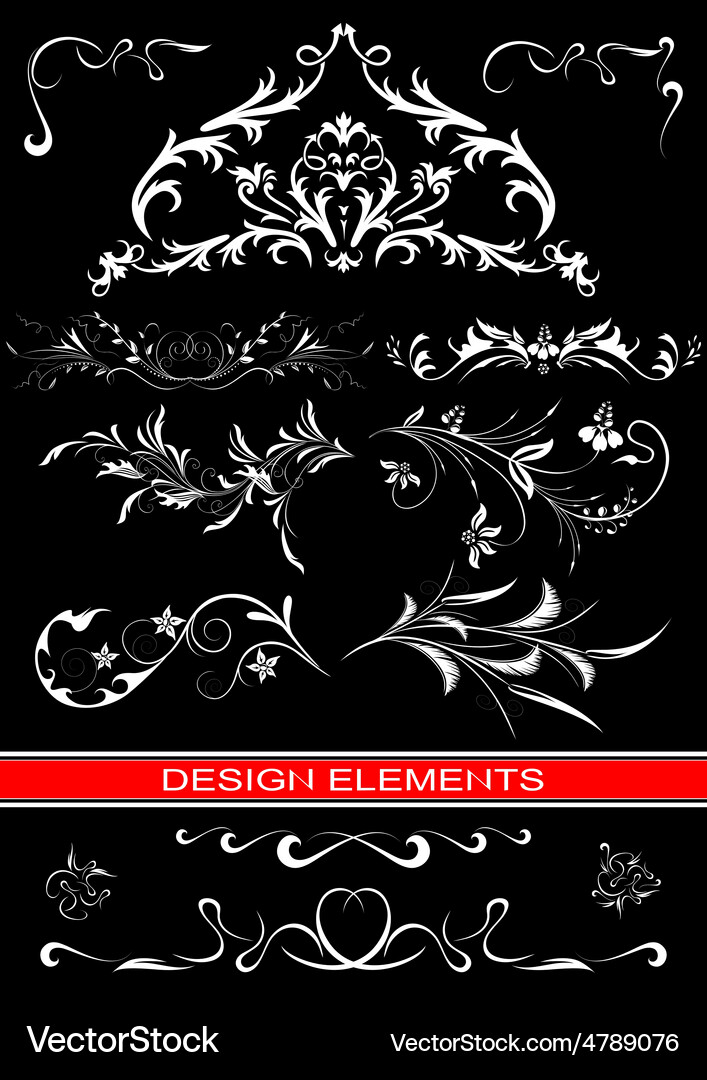 Design elements collection Vector Image