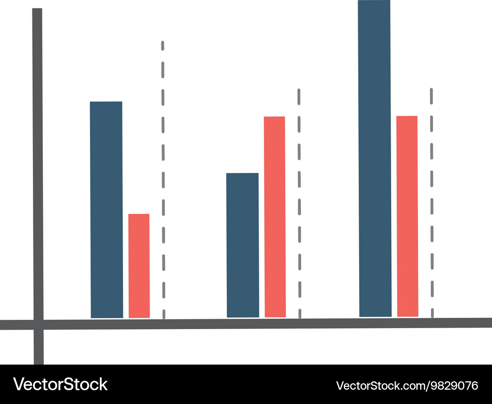 Graph chart icon Vector Image