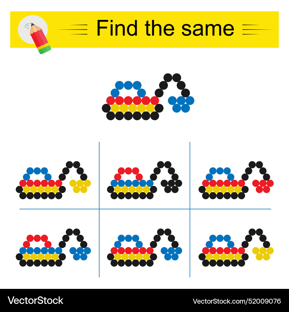 Puzzle game for kids task development Puzzle game for kids task development vector image