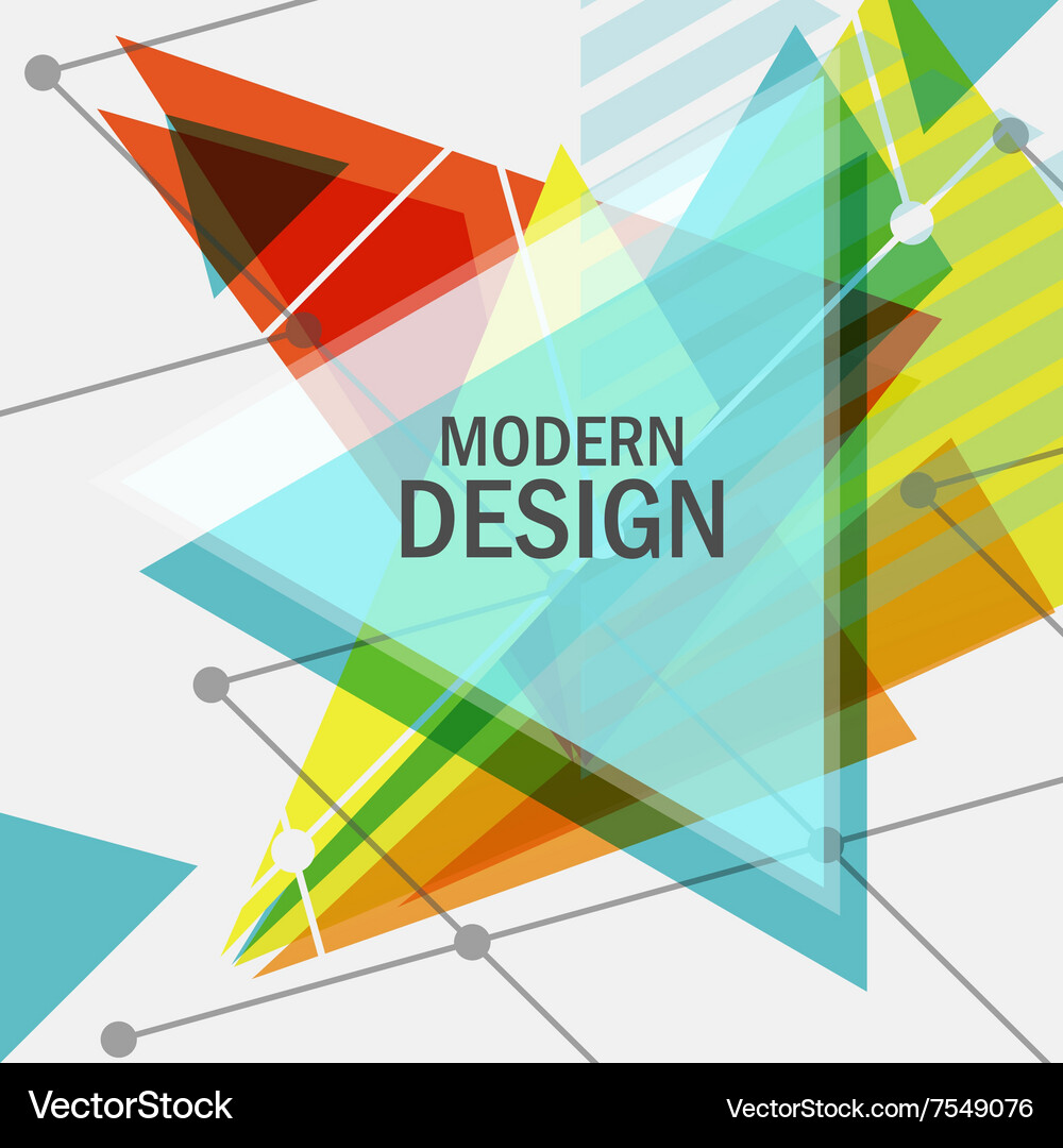 Triangle abstract design Vector Image