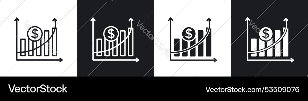 Yieldline in thin line black color flat simple Vector Image