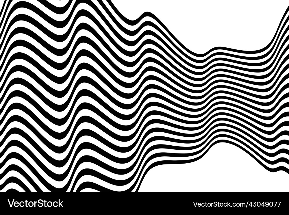 Abstract Curve Lines Pattern vector image