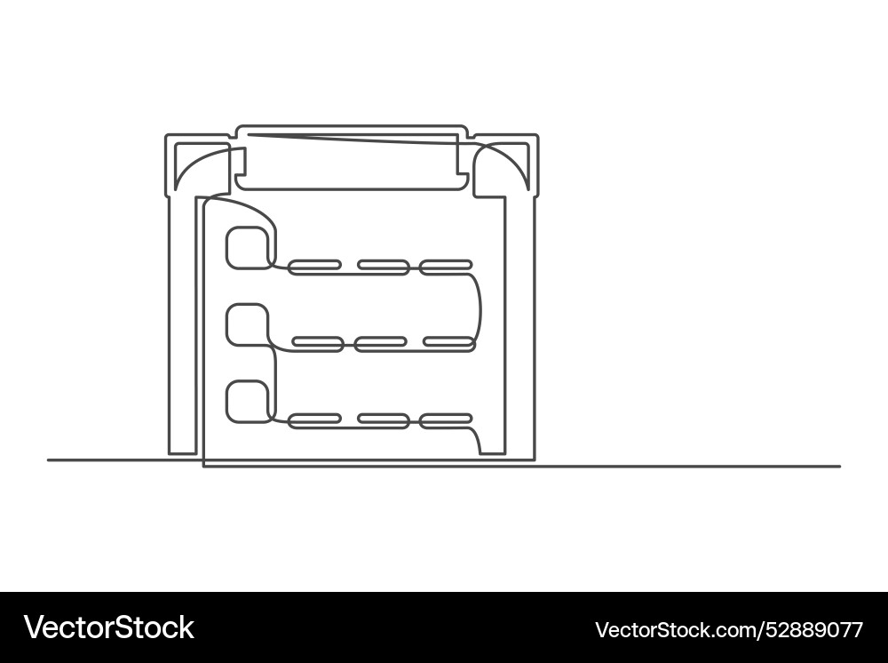 Continuous drawing of one line a document Continuous drawing of one line a document vector image