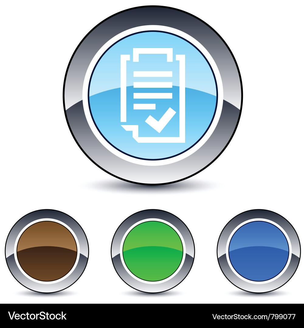 Form round button Vector Image