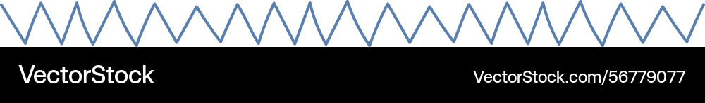 Zigzag pattern with sharp peaks border Zigzag pattern with sharp peaks border Vector Image