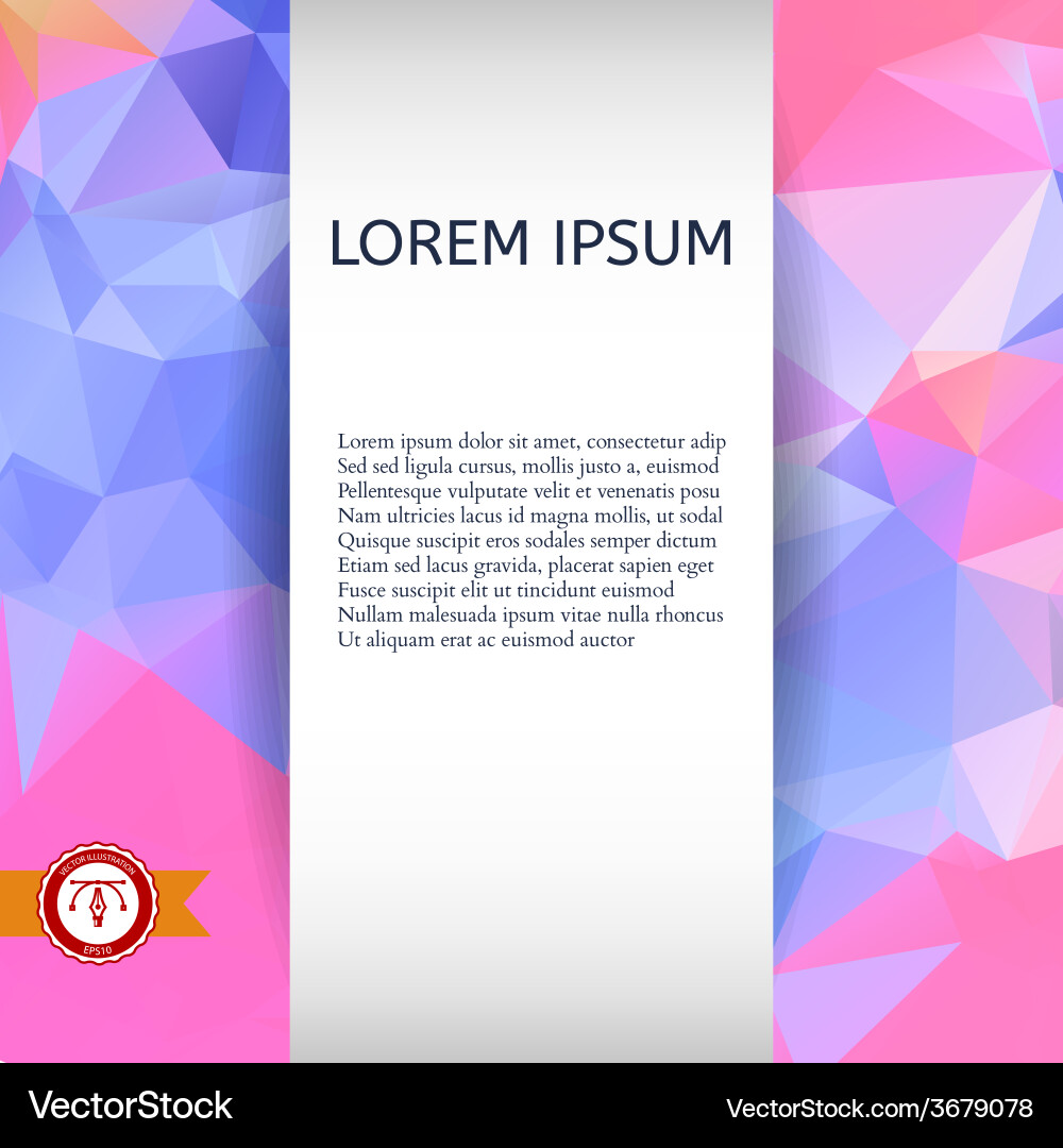 Abstract colorful triangles background vector image