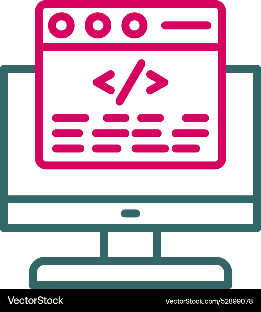 Coding icon design Vector Image