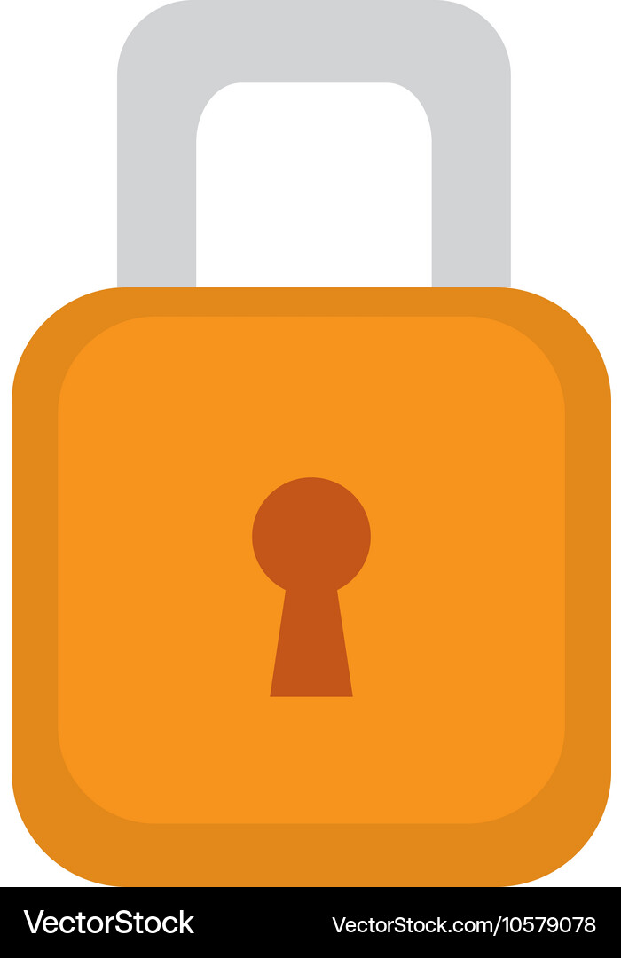 Lock security object Vector Image