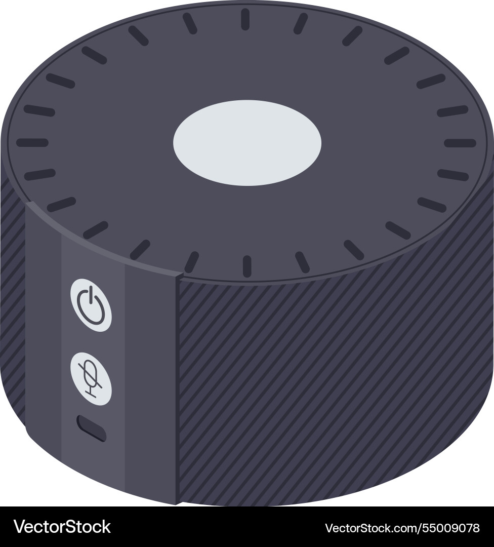 Modern smart speaker with touch sensitive surface Modern smart speaker with touch sensitive surface vector image