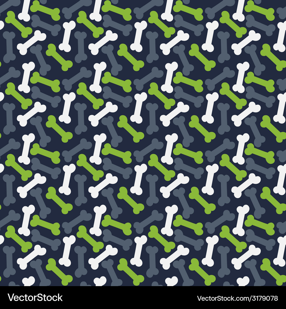 Seamless pattern with bone Vector Image