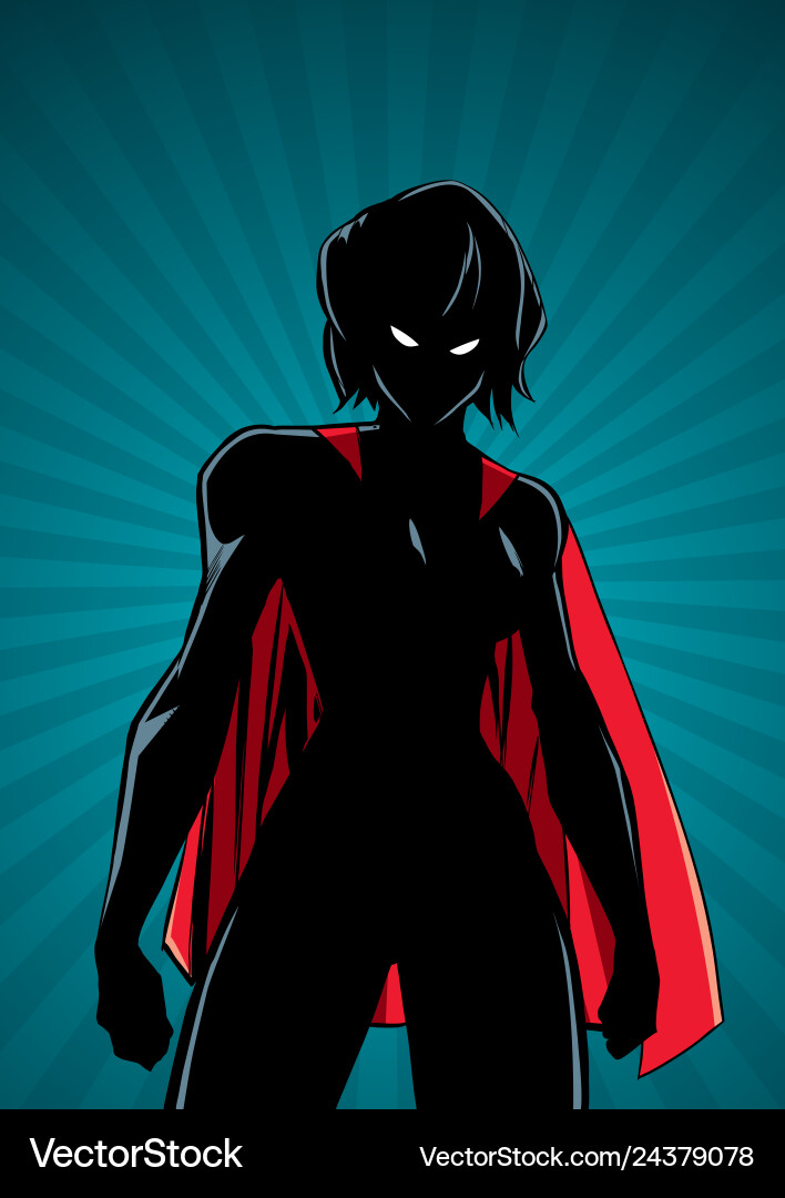 Superheroine battle mode ray light vertical Superheroine battle mode ray light vertical vector image