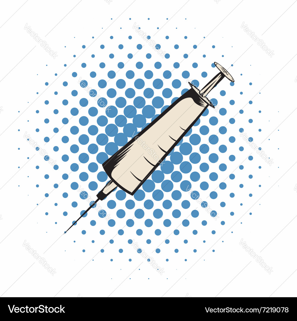 Syringe Icon - Medical Injection Vector Image