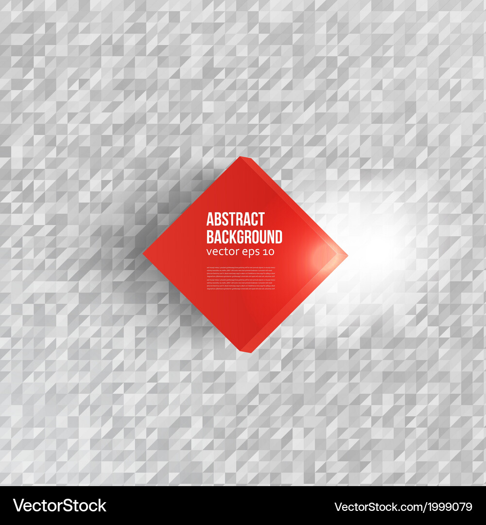 Abstract Red Square Background Vector Image