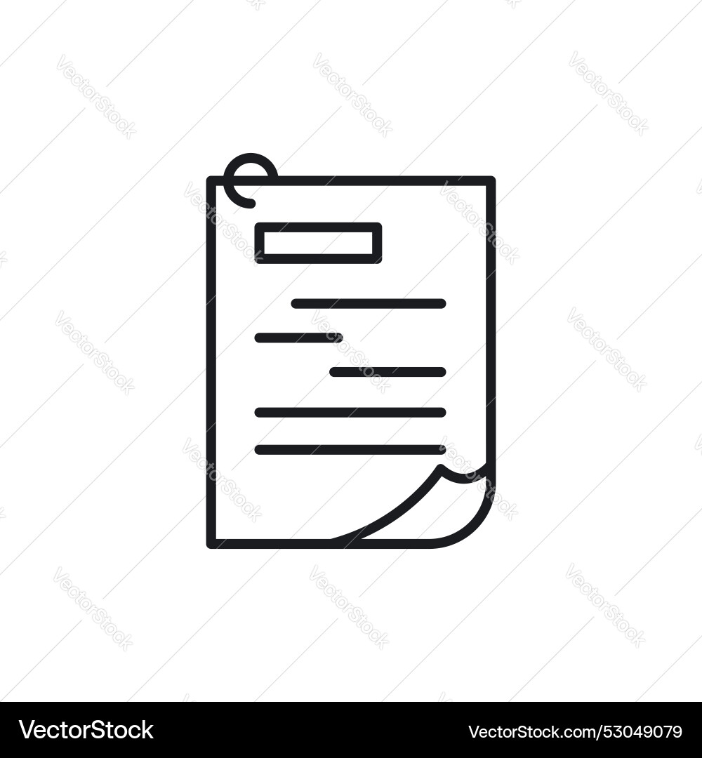 Assignment icon isolated on white background Assignment icon isolated on white background vector image