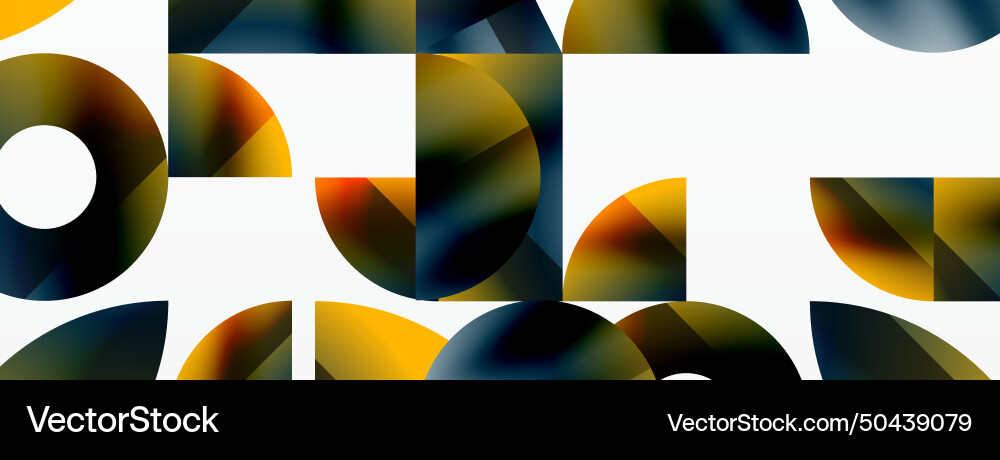 Assorted geometric shapes unite in a minimalistic Assorted geometric shapes unite in a minimalistic vector image