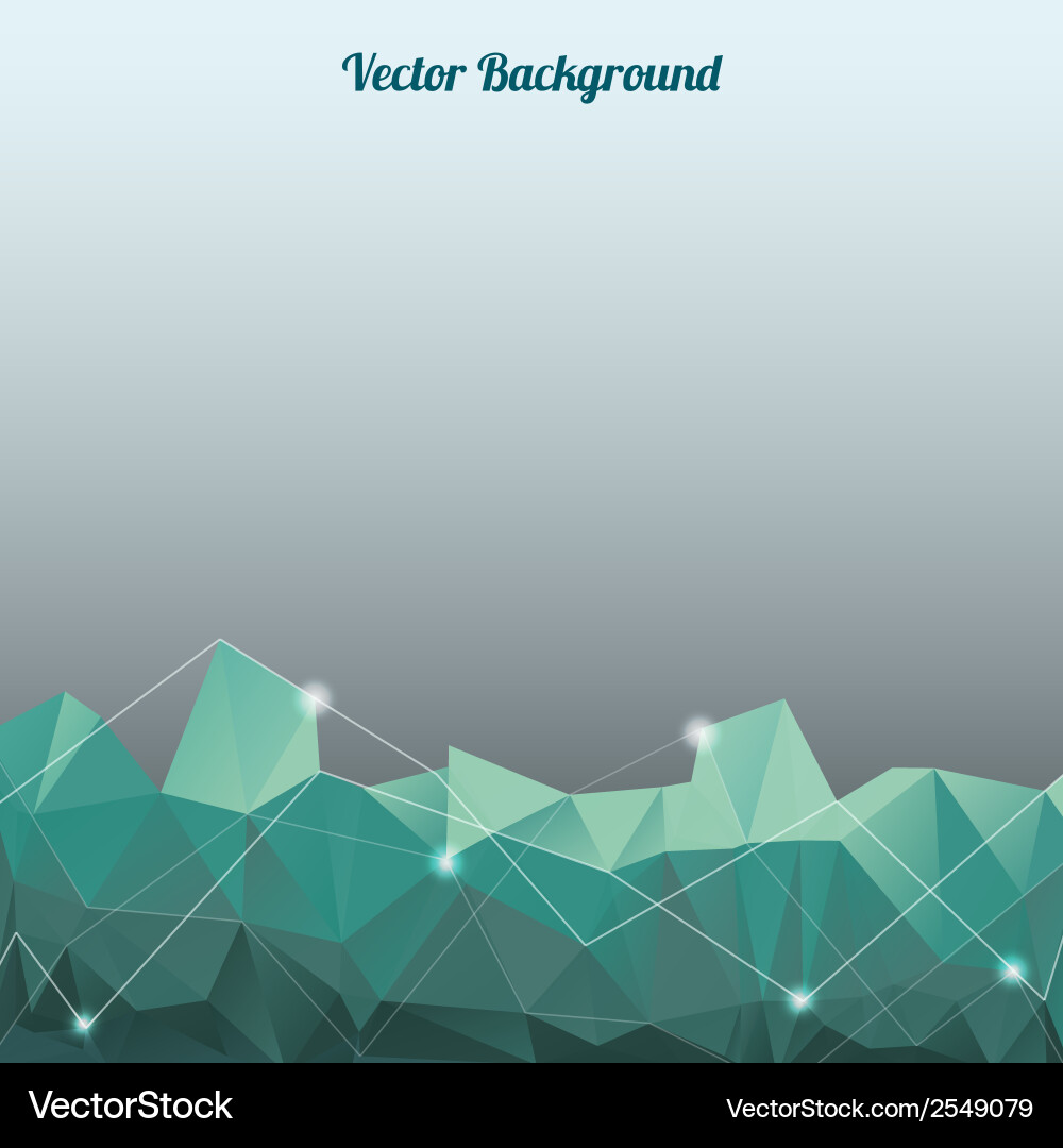 Background with lines circles and shapes vector image
