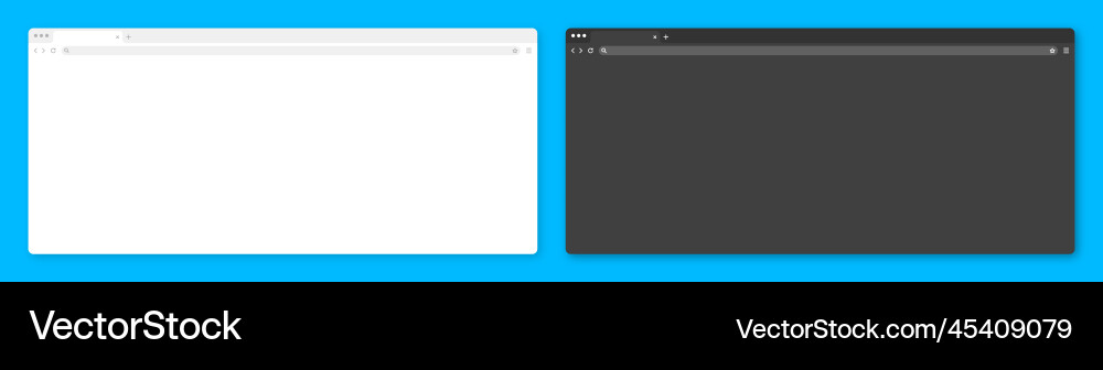 Blank web browser window with tab toolbar Blank web browser window with tab toolbar vector image