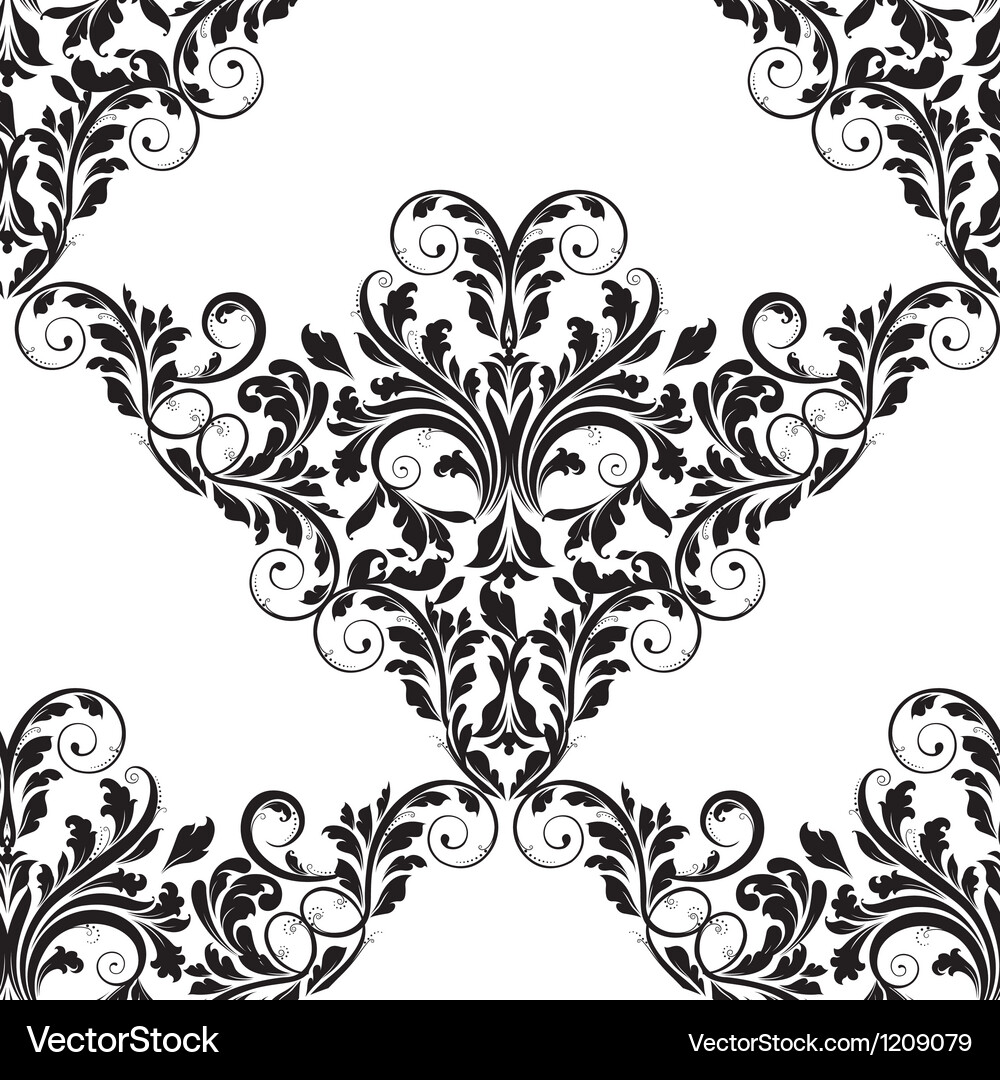 Damask seamless pattern Vector Image
