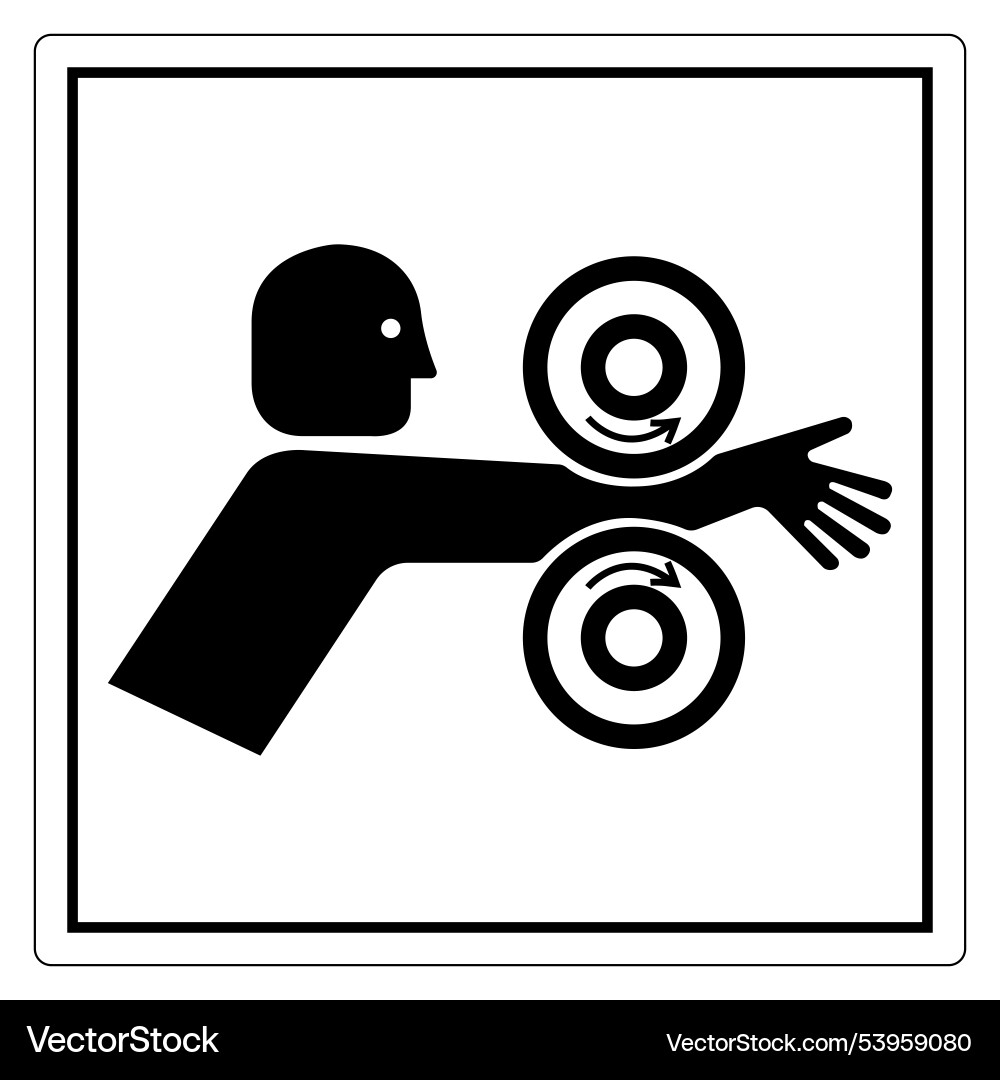Abstract icon of arm motion and circular shapes Abstract icon of arm motion and circular shapes vector image