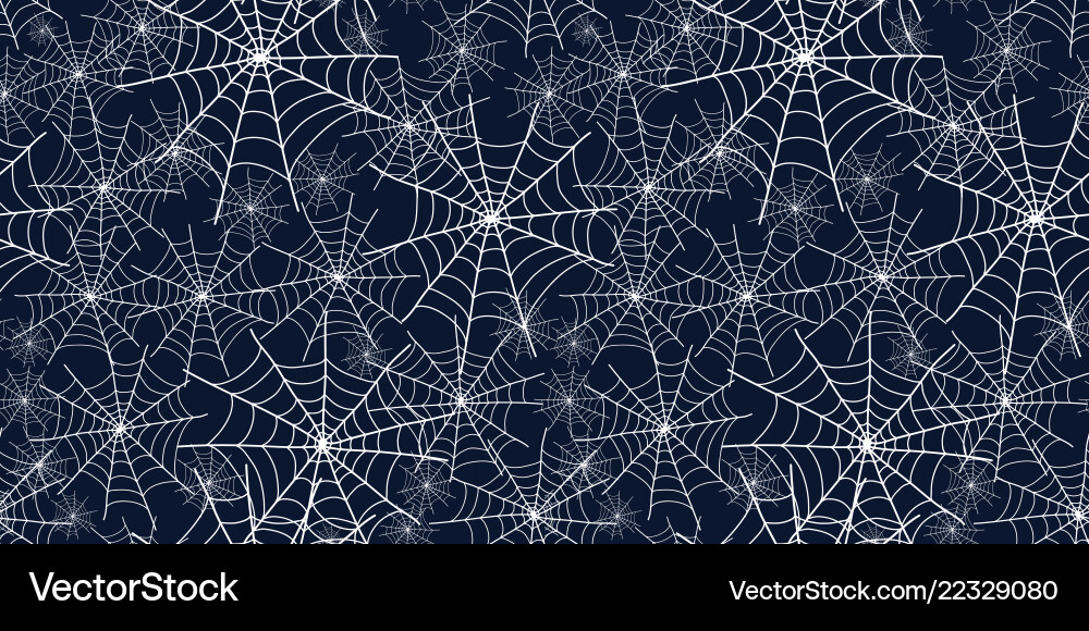 Halloween Spiderweb Pattern Vector Image