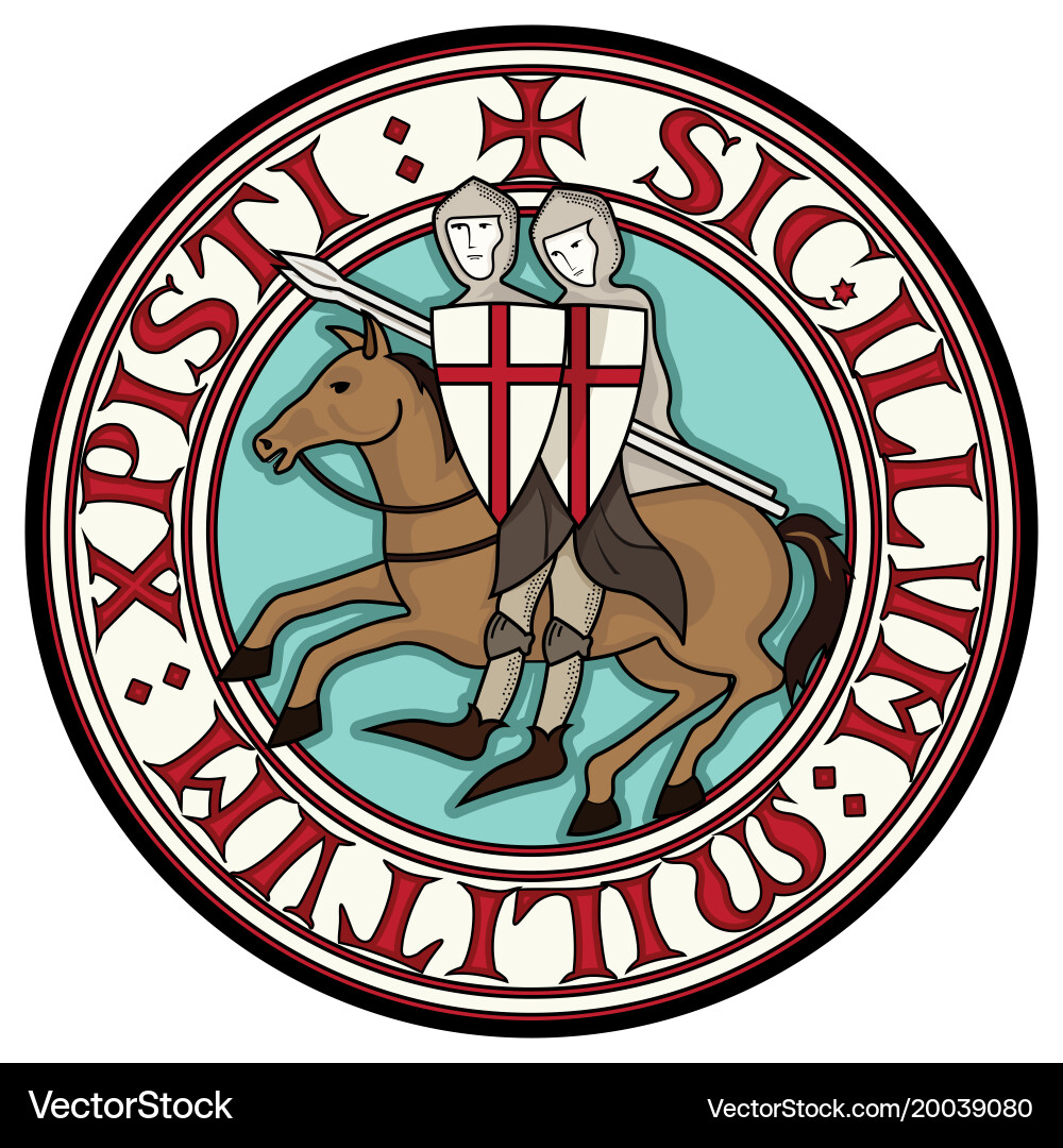 Knight Templar Emblem vector image