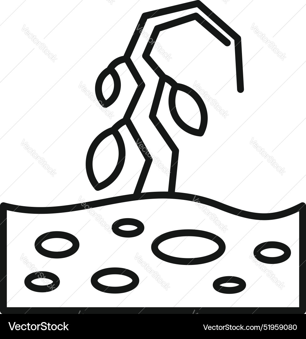 Withered tree suffering from drought representing Vector Image