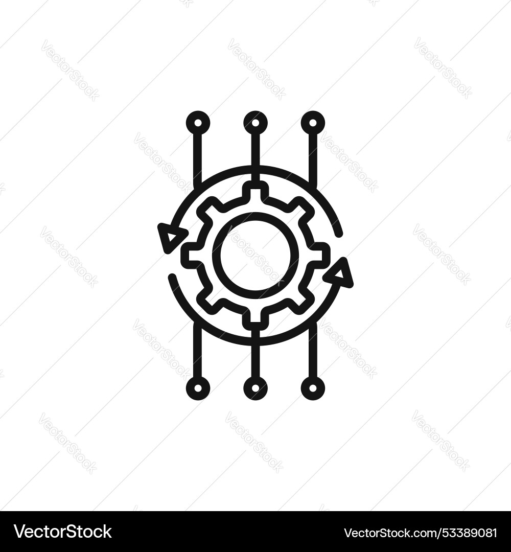 Algorithm icon isolated on white background Algorithm icon isolated on white background vector image