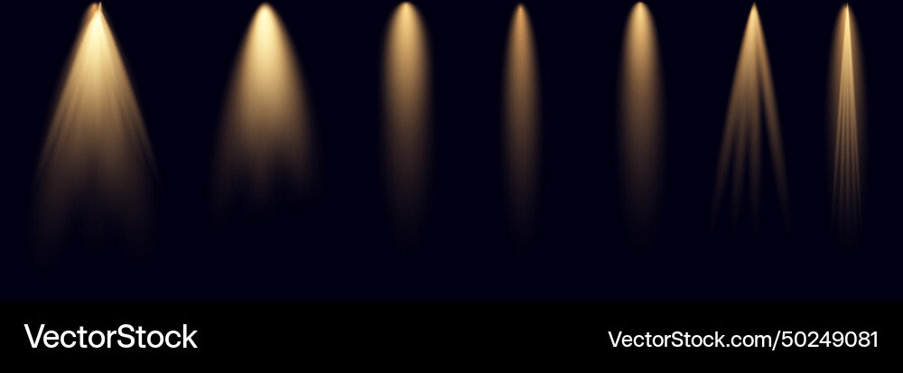 Light effect set glow isolated white transparent Vector Image