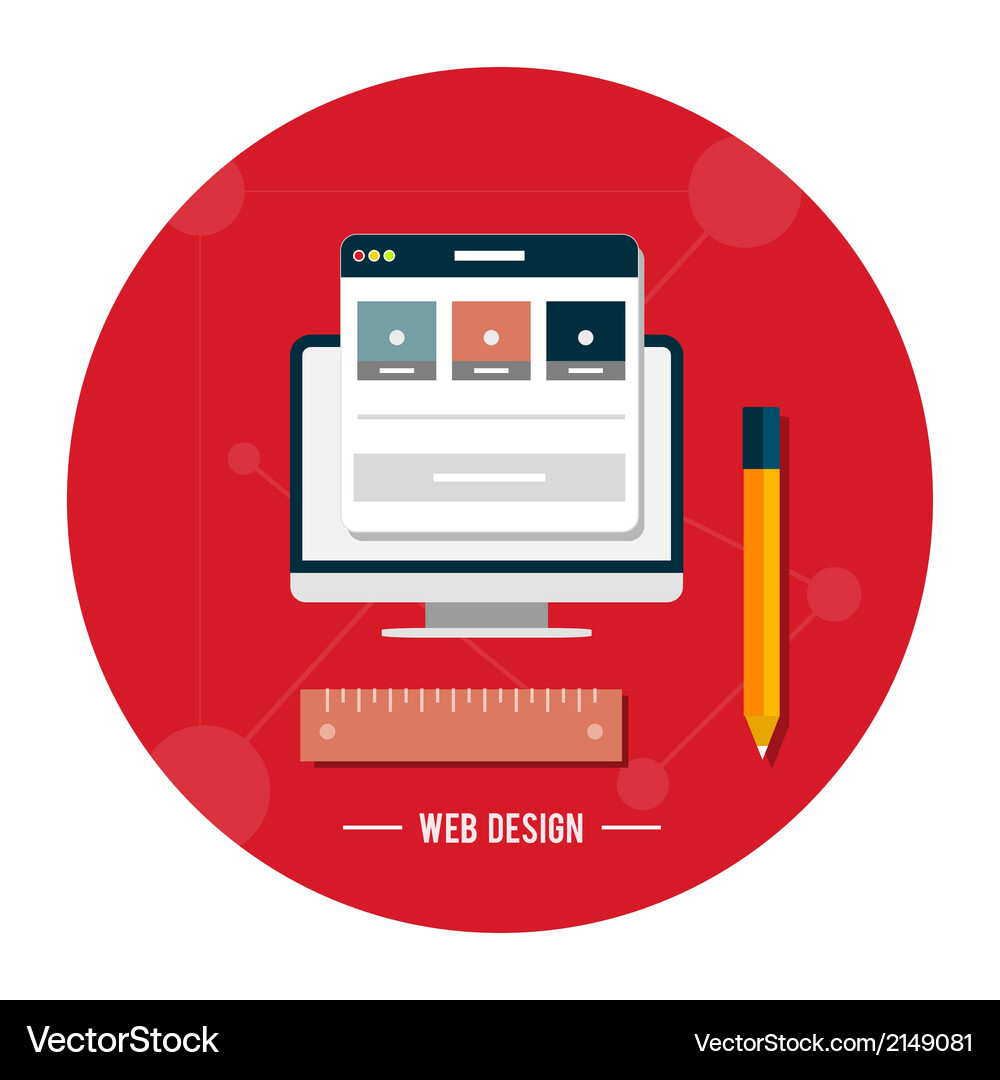 Web design concept Vector Image