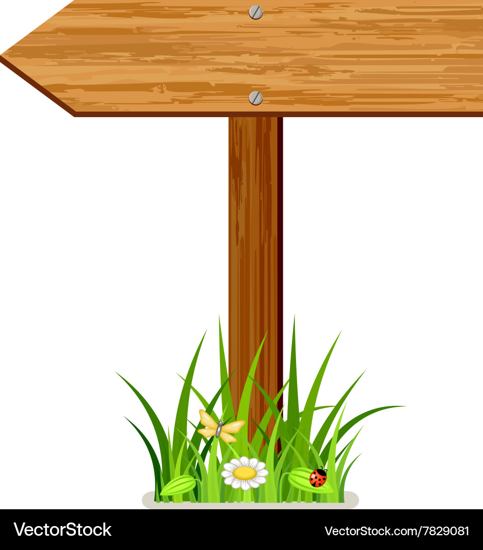 Wooden Index Pointer vector image
