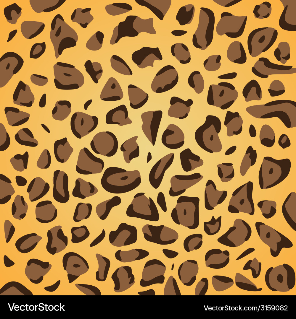 Leopard Print Seamless Pattern vector image