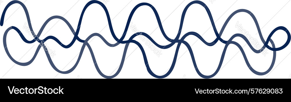 Dynamic abstract wavy line pattern modern design vector image
