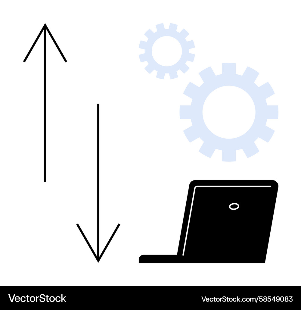Efficiency & Tech Optimization Vector Image