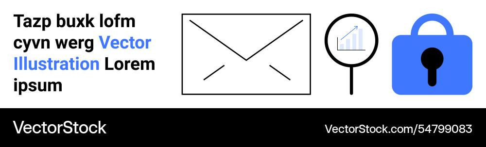 Email communication data analysis and security Email communication data analysis and security vector image