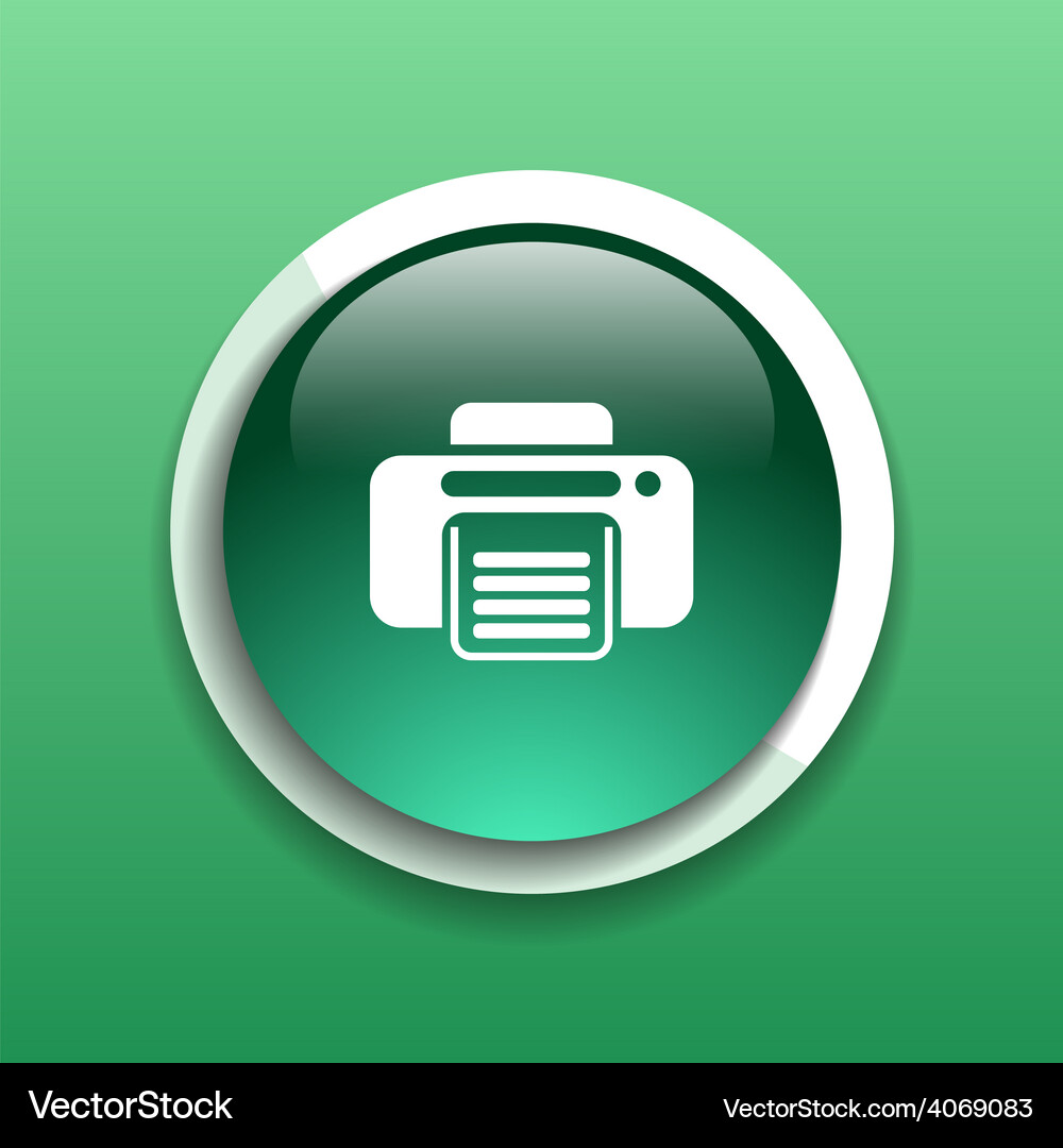Fax web icon design printer document print Vector Image