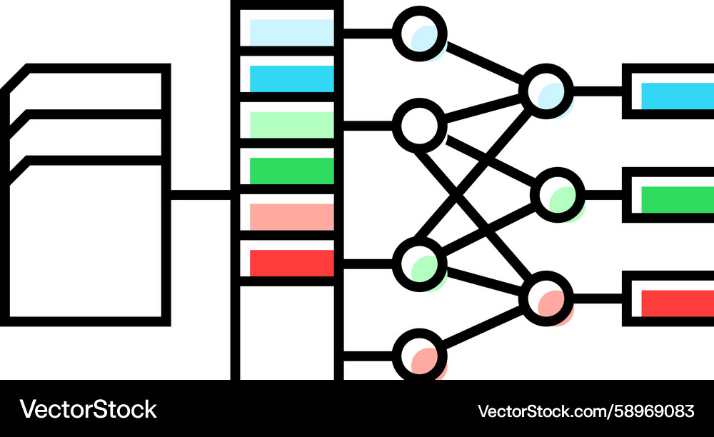 Machine Learning Feature Extraction Vector Image
