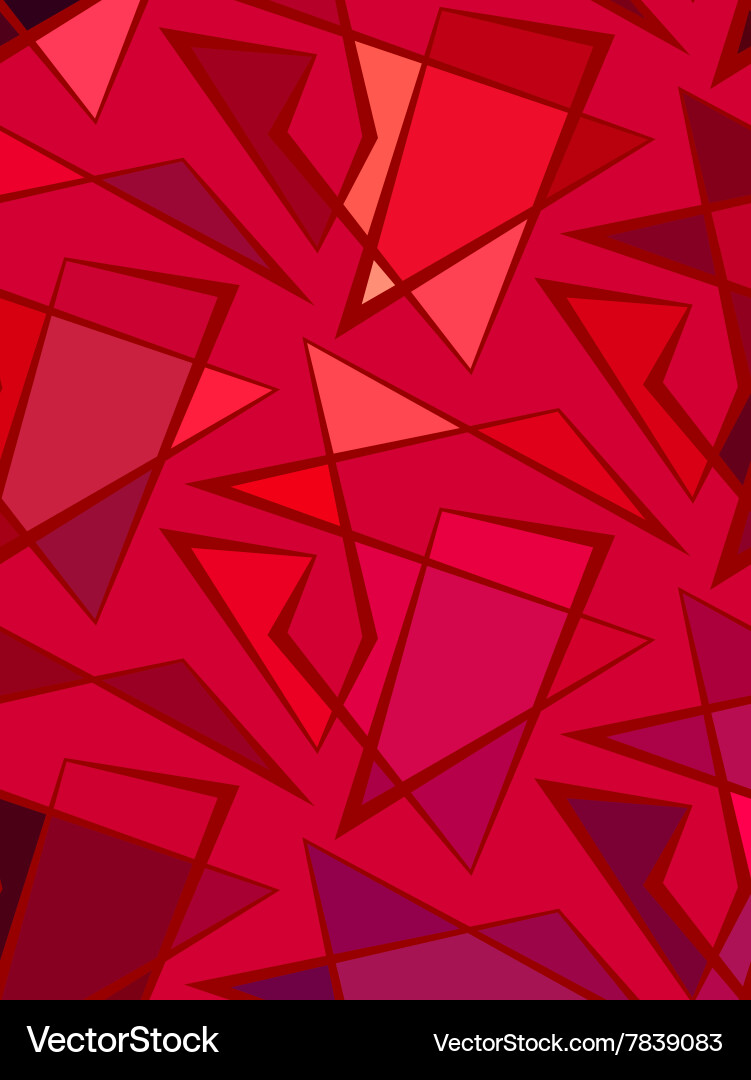 Red Polyline Pattern Vector Image
