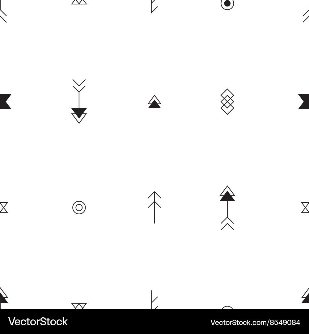 Aztec Arrow Pattern Vector Image