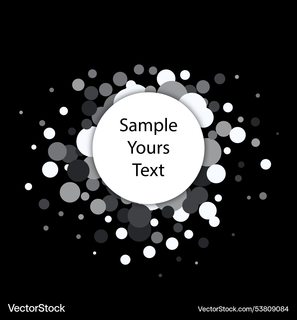 Flat abstract background with colored circles Vector Image