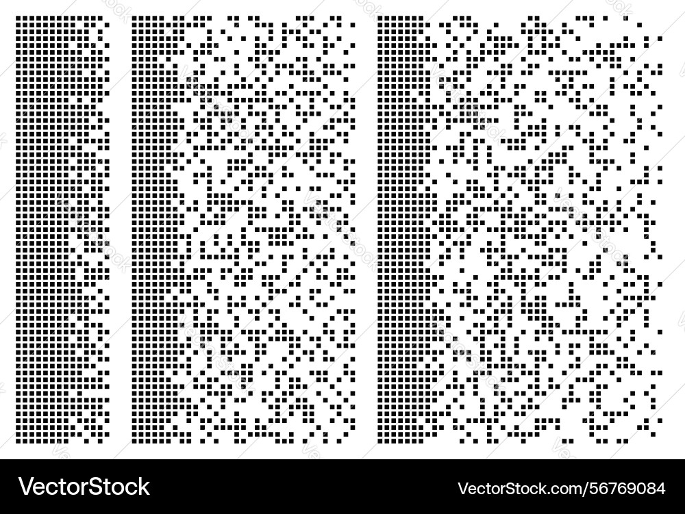 Pixel disintegration background halftone effect Pixel disintegration background halftone effect vector image