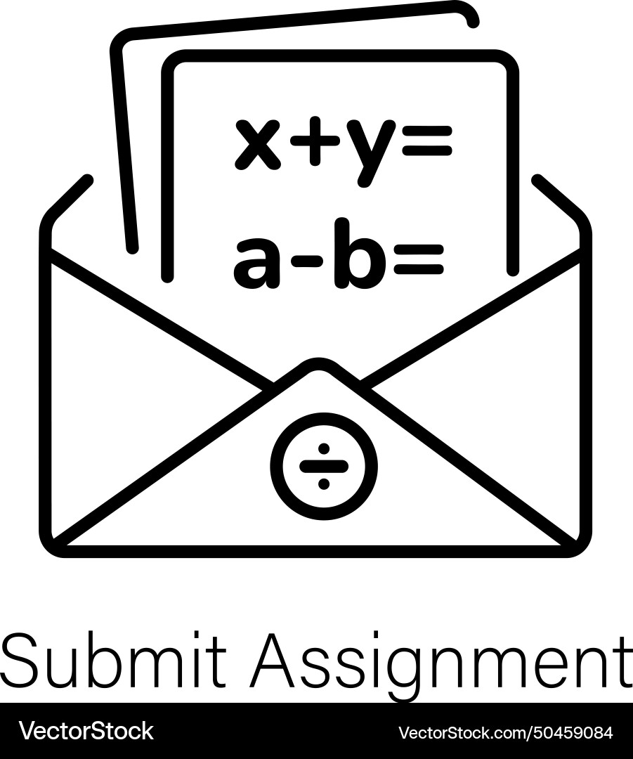 Submit assignment Vector Image