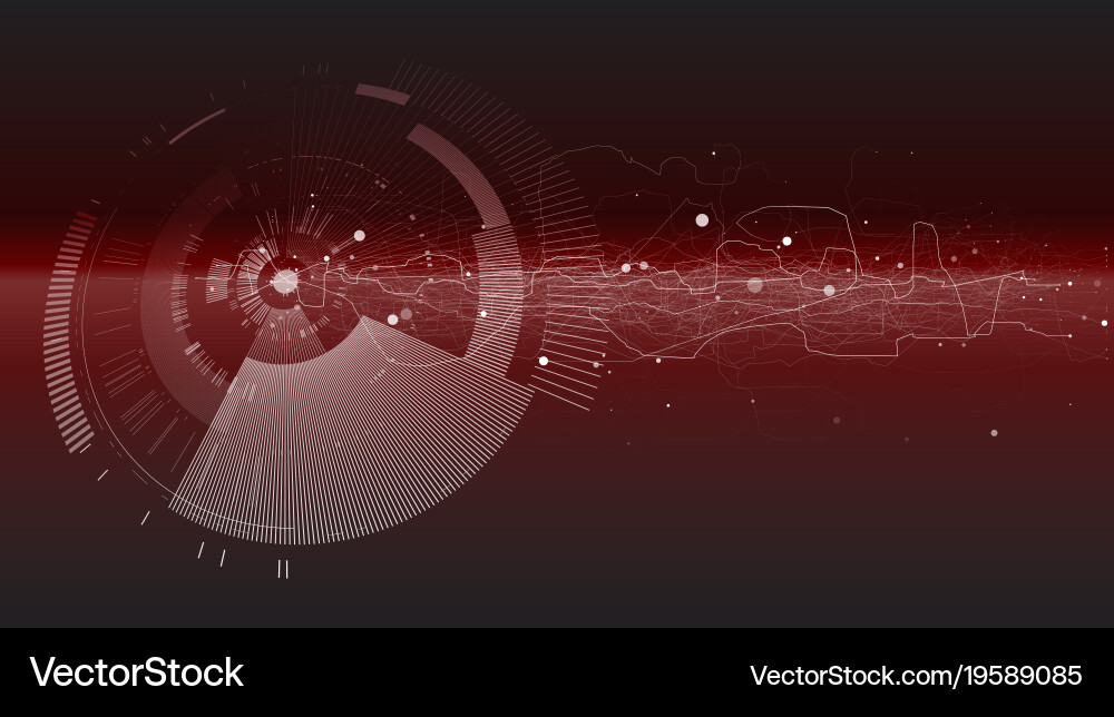 Abstract tech design background vector image
