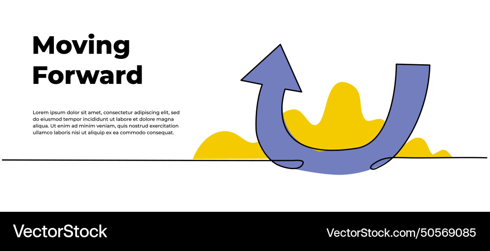 Continuous line design of arrow pointing up one Continuous line design of arrow pointing up one vector image